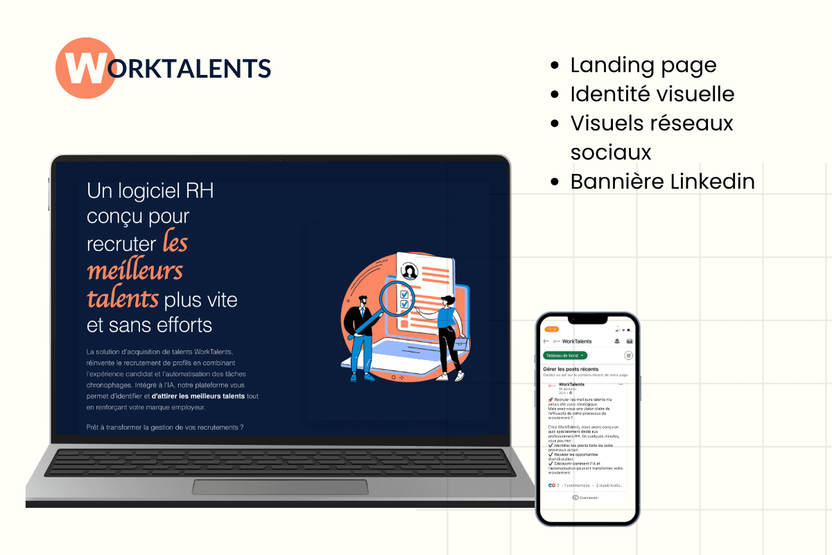 Marketing digital pour Worktalents